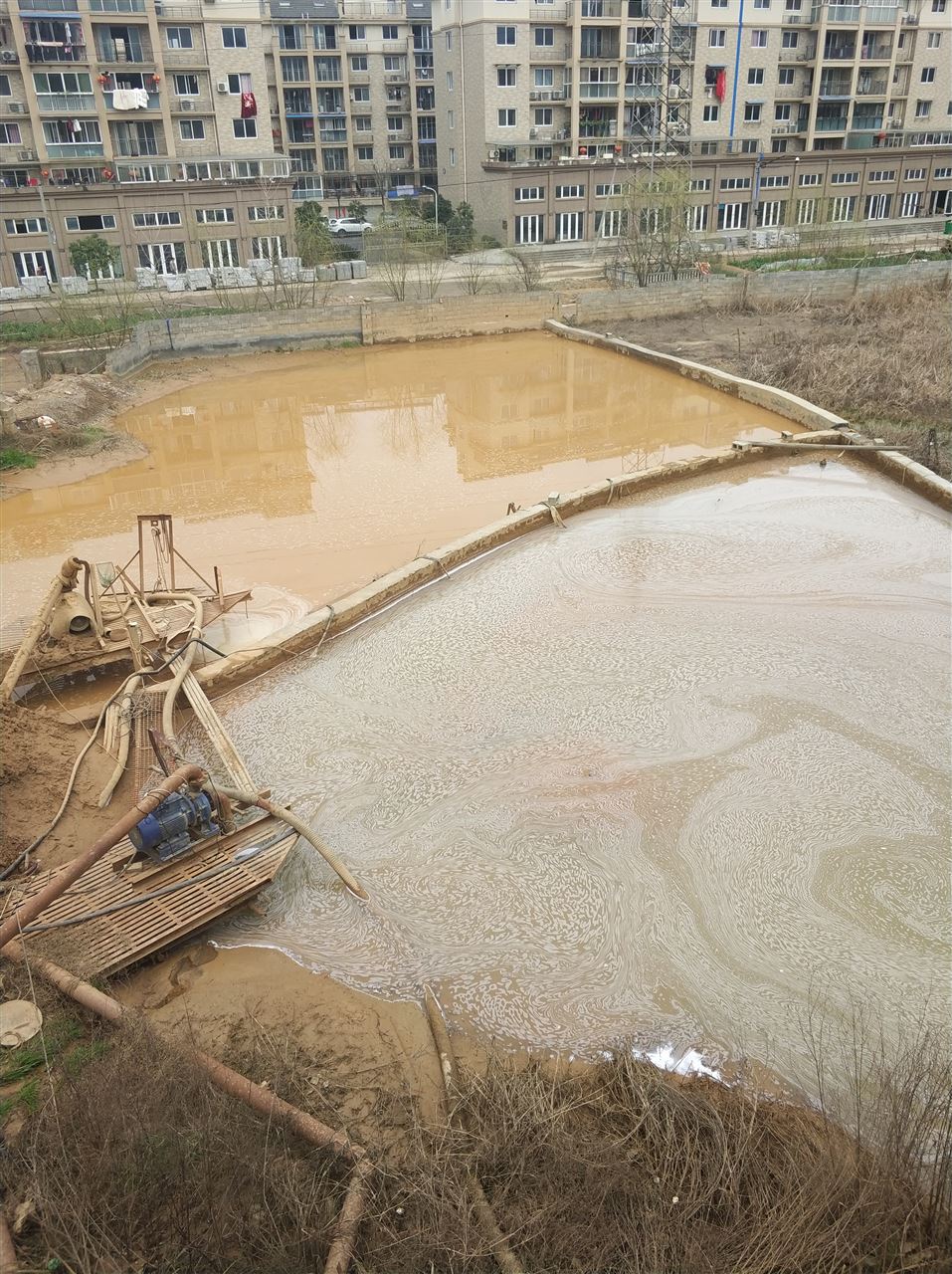 红安沉淀池淤泥清理-厂区废水池淤泥清淤
