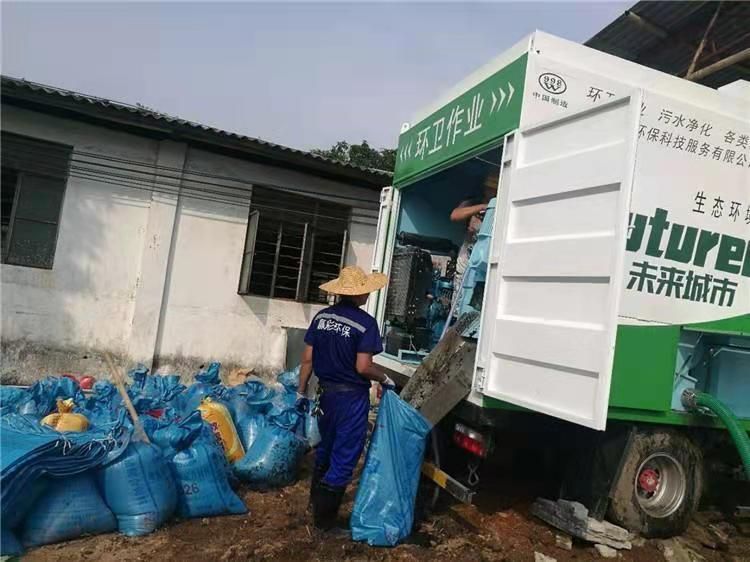 红安工业污泥压干处理